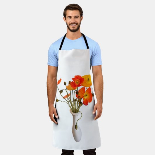 Vase der Poppies-Schürze Schürze (Getragen)