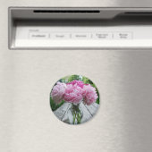 Vase der rosa Peonies Magnet (In Situ (Geschirrspüler))