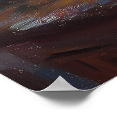 Vase der rosa Rosen durch Fenster - Impressionisti Poster (Ecke)