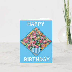 Vase der Rose Card Dankeskarte