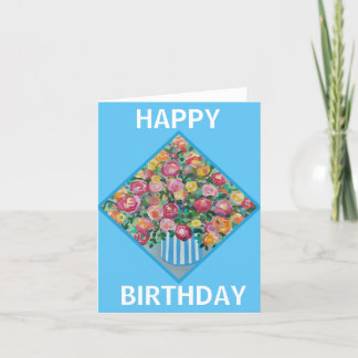 Vase der Rose Card Dankeskarte