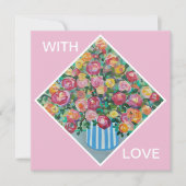 Vase der Rose Karte (Vorderseite)