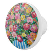 Vase der Rose Keramik Pull Keramikknauf (Rechts)