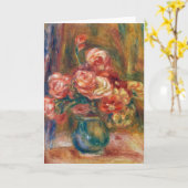 Vase der Rose | Renoir Karte (Gelbe Blume)