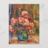 Vase der Rose | Renoir Postkarte (Vorderseite)