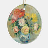 Vase der Rose und Dahlien | Renoir Keramik Ornament (Links)