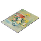Vase der Rose und Dahlien | Renoir Notizblock (Linke Seite)