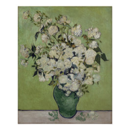 Vase der Rose Vincent Van Gogh Glossy Poster