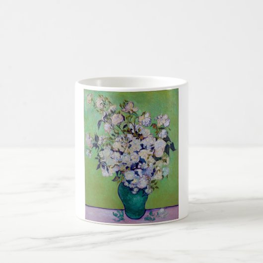 Vase der Rose, Vincent van Gogh Kaffeetasse (Mittel)