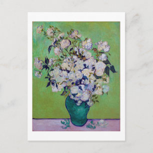 Vase der Rose, Vincent van Gogh Postkarte
