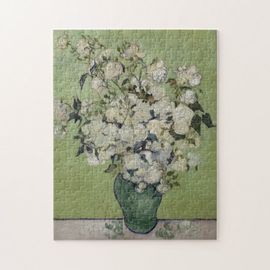 Vase der Rose Vincent Van Gogh Puzzle (Vertikal)