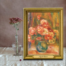 Vase der Rose von Auguste Renoir Art
