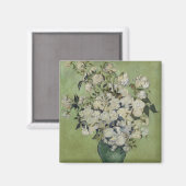 Vase der Rose von Vincent Van Gogh Magnet (Vorderseite/Rückseite)