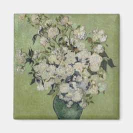 Vase der Rose von Vincent Van Gogh Magnet