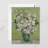 Vase der Rose von Vincent Van Gogh Postkarte (Vorne/Hinten)
