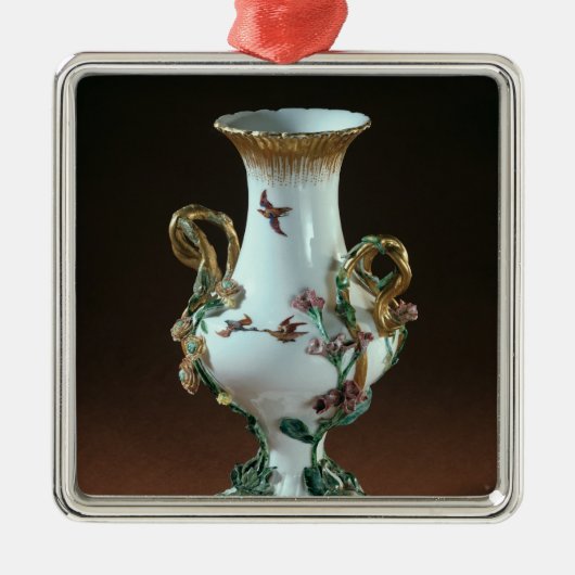 Vase Duplessis mit Golddekoration Ornament Aus Metall (Vorne)