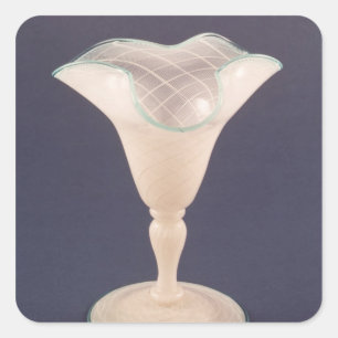 Vase, Ende des 19. Jahrhunderts Quadratischer Aufkleber