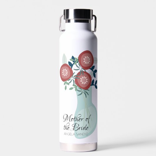 Vase Floral Hochzeitsgeschenke für Mutter Wasserfl Trinkflasche (Vorne)