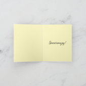 Vase Full of Beautiful Daffodils Karte (Innenseite)