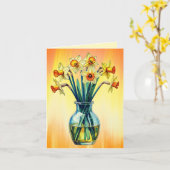 Vase Full of Beautiful Daffodils Karte (Gelbe Blume)