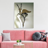 Vase-Handgriff in Form eines geflügelten Ibex, Ach Leinwanddruck (Insitu (Wohnzimmer))