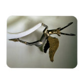 Vase-Handgriff in Form eines geflügelten Ibex, Ach Magnet (Horizontal)
