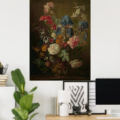 Vase in Blume von Jan van Huysum Poster (Heimbüro)