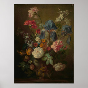 Vase in Blume von Jan van Huysum Poster