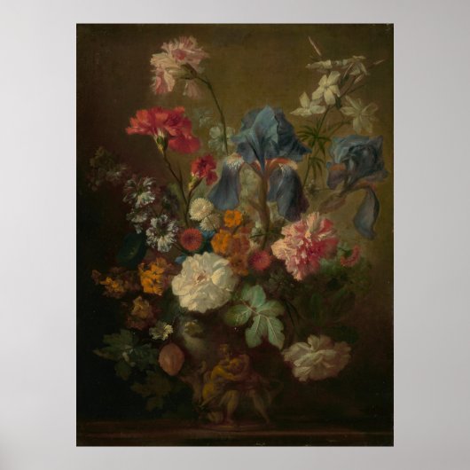 Vase in Blume von Jan van Huysum Poster (Vorne)