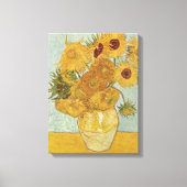 Vase mit 12 Sonnenblumen - Vincent Van Gogh (1888) Leinwanddruck (Vorderseite)