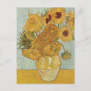 Vase mit 12 Sonnenblumen Vincent Van Gogh Postkarte