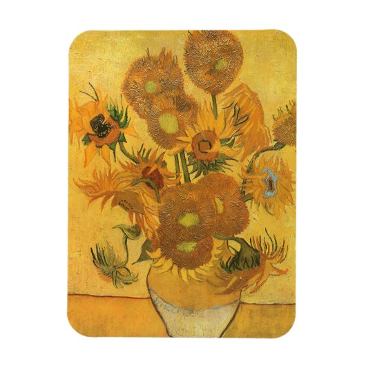 Vase mit 15 Sonnenblumen von Vincent van Gogh Magnet (Vertikal)