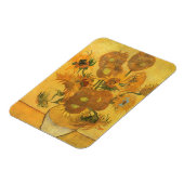 Vase mit 15 Sonnenblumen von Vincent van Gogh Magnet (Linke Seite)
