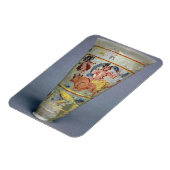 Vase mit bemalteter Dekoration, die Europa und Magnet (Linke Seite)