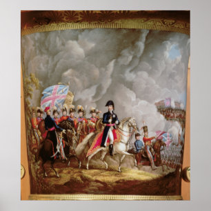 Vase mit Beschreibung von Wellington Poster