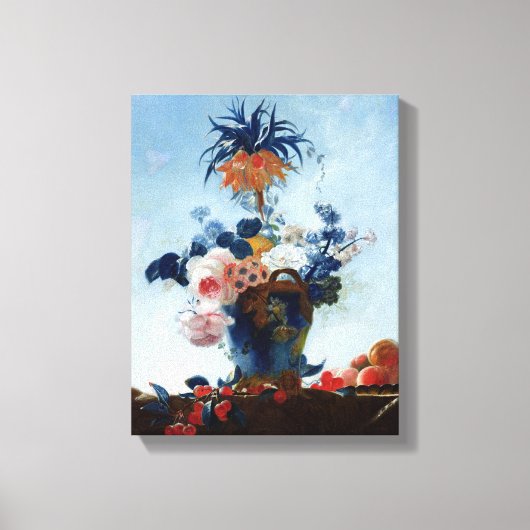 Vase mit Blume Leinwanddruck (Vorderseite)