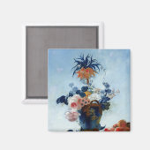 Vase mit Blume Magnet (Vorderseite/Rückseite)