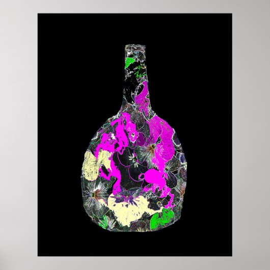 Vase mit Blume Poster (Vorne)