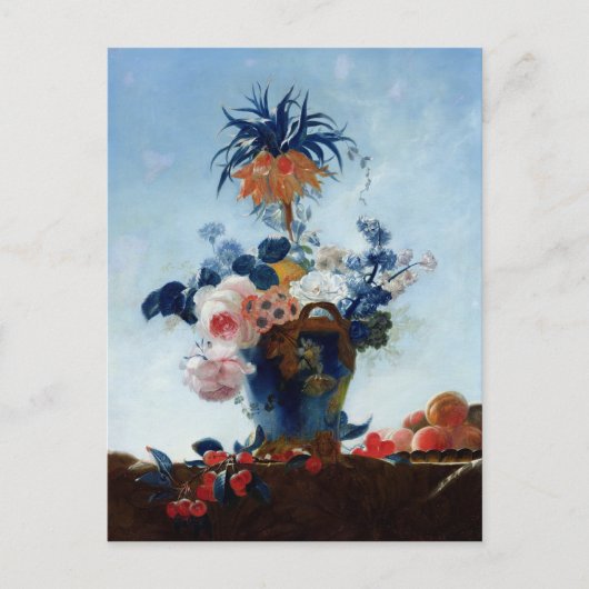 Vase mit Blume Postkarte (Vorderseite)