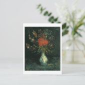 Vase mit Blume, Van Gogh Fine Art Postkarte (Stehend Vorderseite)