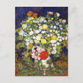 Vase mit Blume Vincent van Gogh Kunstwerk Postkarte (Vorderseite)