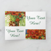 Vase mit Blumenkornblumen und Pflücken Grußkarte Karte (Innenseite)