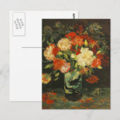 Vase mit Carnons Vincent van Gogh Postkarte (Vorne/Hinten)