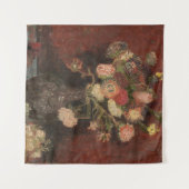 Vase mit chinesischen Asterern und Gladioli van Go Wandteppich (Vorderseite (Horizontal))