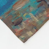 Vase mit Cornblumen und Pfefferkuchen, Van Gogh Fleecedecke (Ecke)