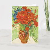 Vase mit Cornblumen und Pfefferkuchen, Van Gogh Karte (Vorderseite)