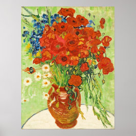 Vase mit Cornblumen und Pfefferkuchen, Van Gogh Poster