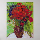 Vase mit Cornblumen und Pfefferkuchen, Van Gogh Poster (Vorne)