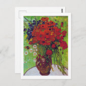 Vase mit Cornblumen und Pfefferkuchen, Van Gogh Postkarte (Vorne/Hinten)