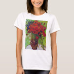 Vase mit Cornblumen und Pflaumen, Van Gogh T-Shirt<br><div class="desc">Vincent Willem van Gogh (30. März 1853 - 29. Juli 1890) war ein niederländischer postimpressionistischer Maler, der zu den bekanntesten und einflussreichsten Persönlichkeiten der Geschichte der Western-Kunst zählt. In knapp einem Jahrzehnt hat er etwa 2.100 Kunstwerke erschaffen, darunter etwa 860 Ölgemälde, von denen die meisten aus den letzten beiden stammen...</div>